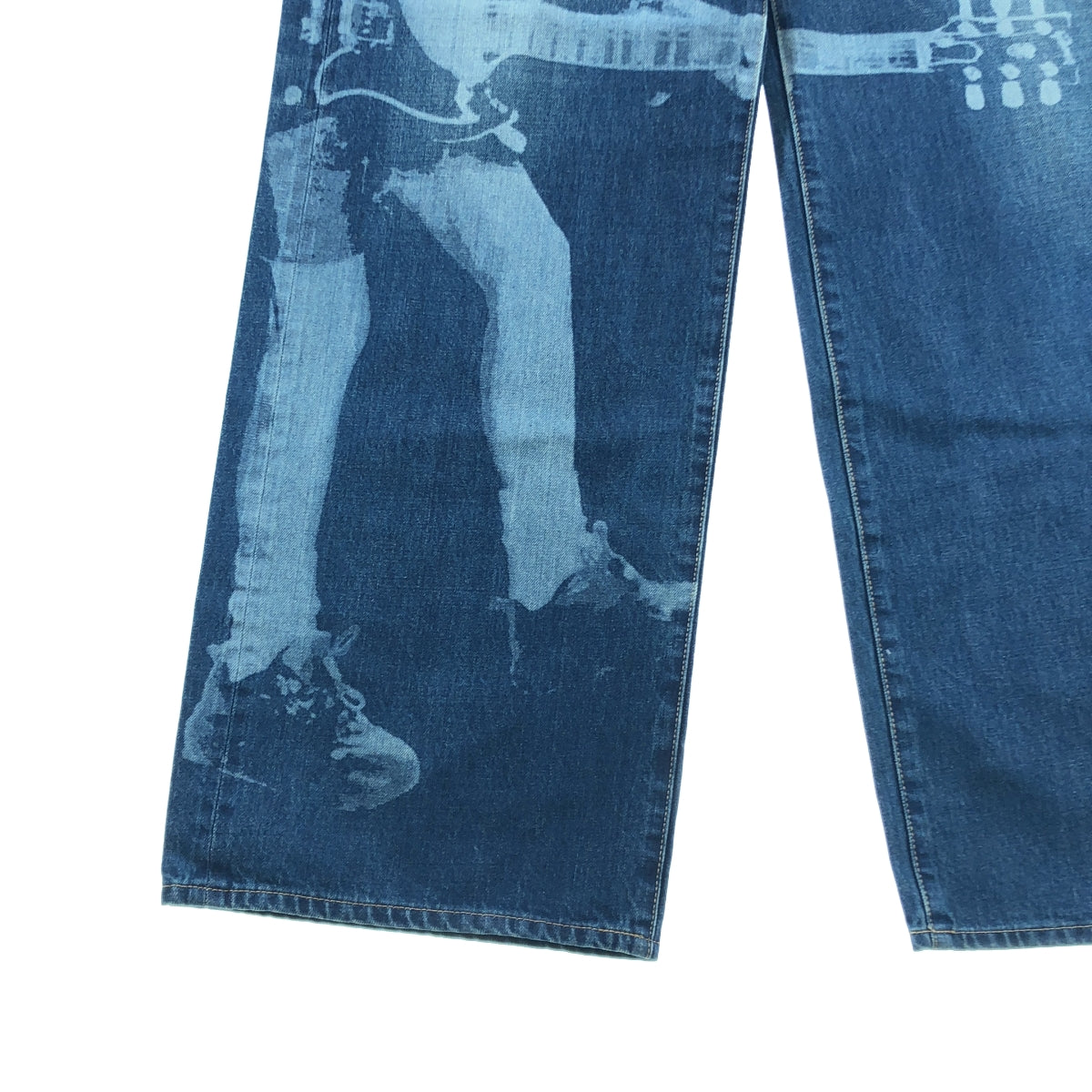 eye JUNYA WATANABE COMME des GARCONS MAN / アイジュンヤワタナベ マン | 2025SS | BOB MARLEY / ボブ・マーリー シンチバック ワイド デニムパンツ | S | メンズ