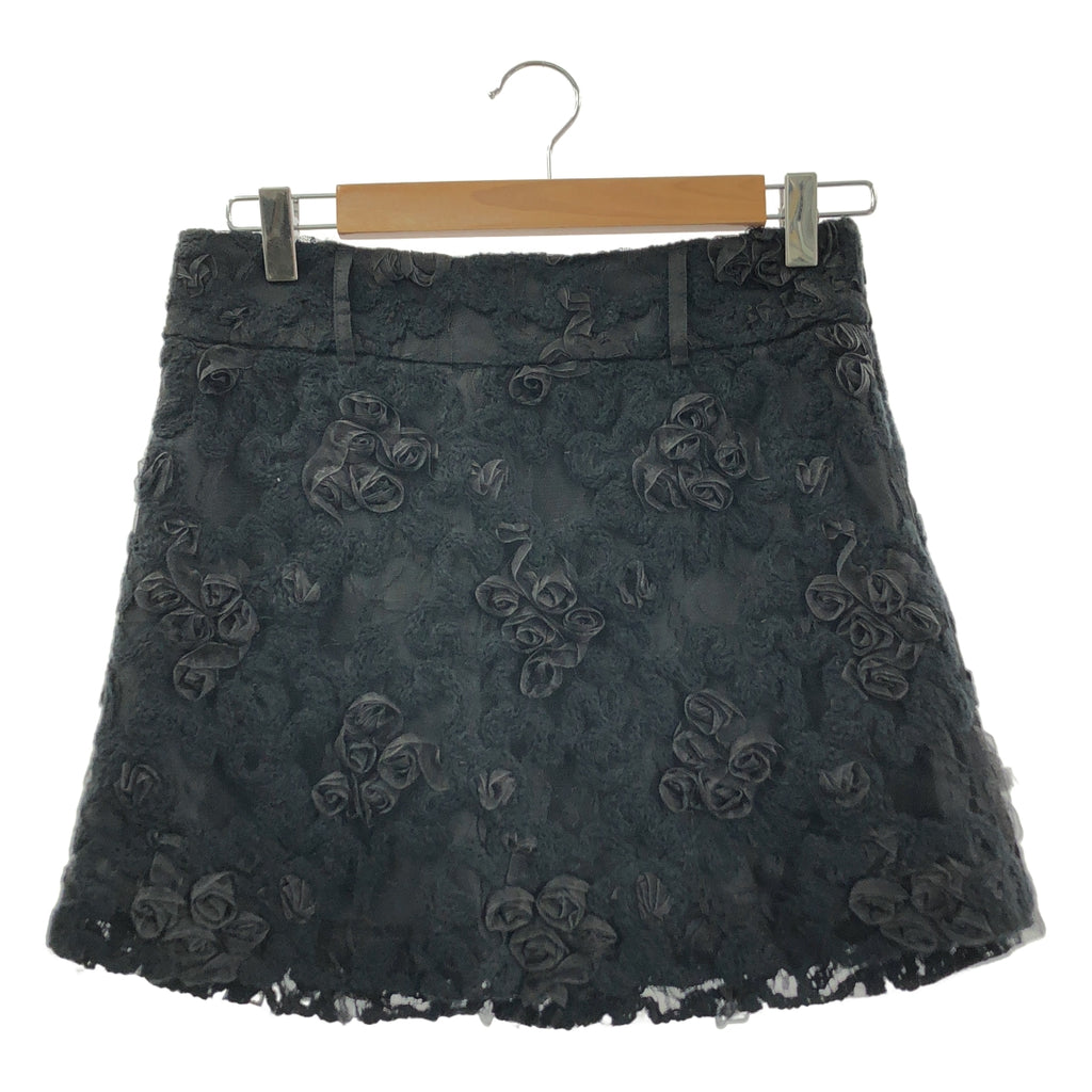 AMERI / 아메리 | FLOWER MIX LACE SHEER SKIRT 플라워 레이스 스커트 | S |