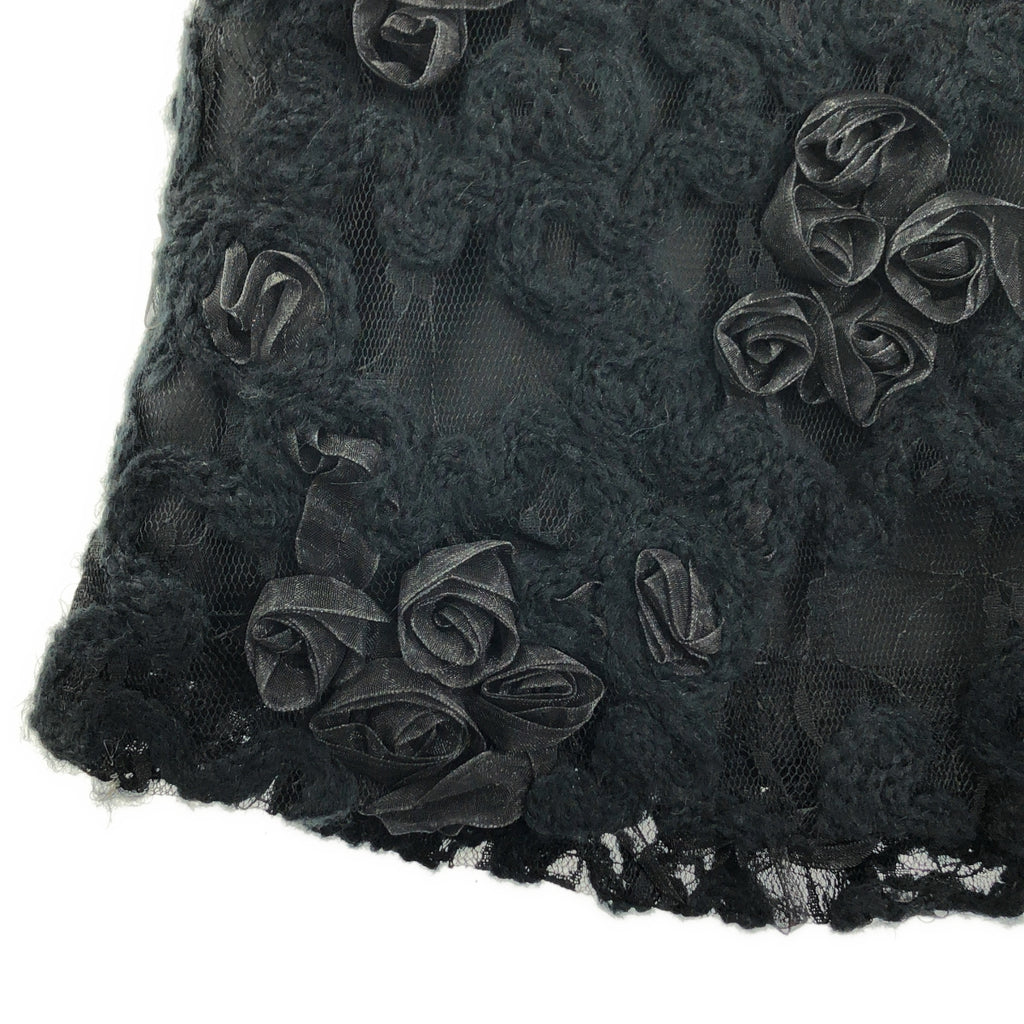 AMERI / 아메리 | FLOWER MIX LACE SHEER SKIRT 플라워 레이스 스커트 | S |