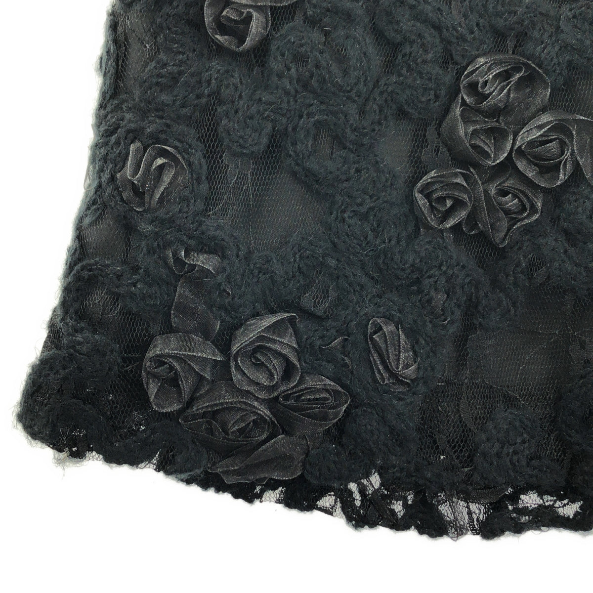 AMERI / 아메리 | FLOWER MIX LACE SHEER SKIRT 플라워 레이스 스커트 | S |