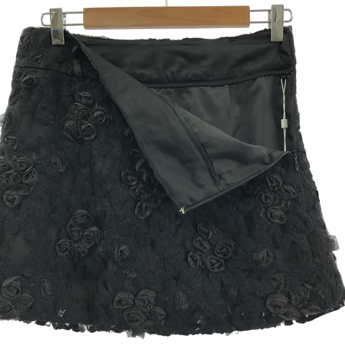 AMERI / 아메리 | FLOWER MIX LACE SHEER SKIRT 플라워 레이스 스커트 | S |