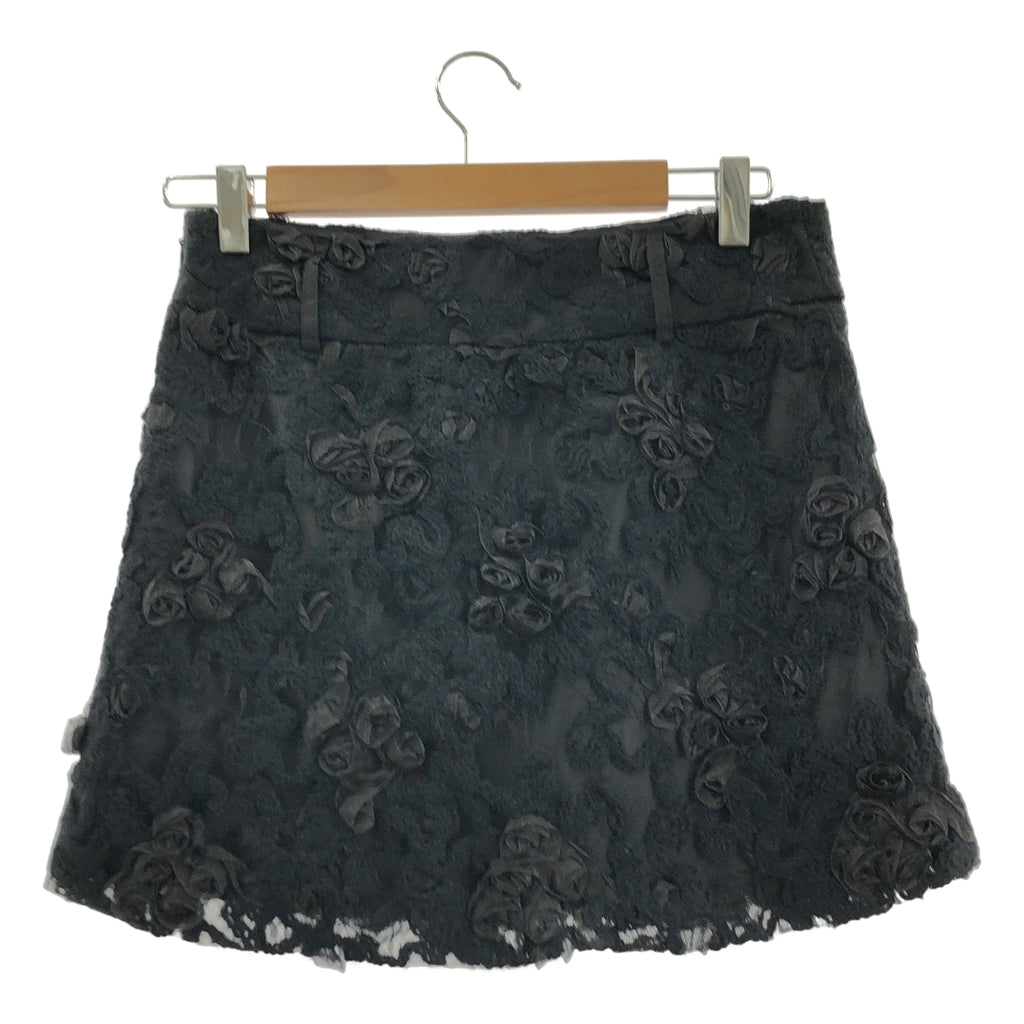 AMERI / 아메리 | FLOWER MIX LACE SHEER SKIRT 플라워 레이스 스커트 | S |