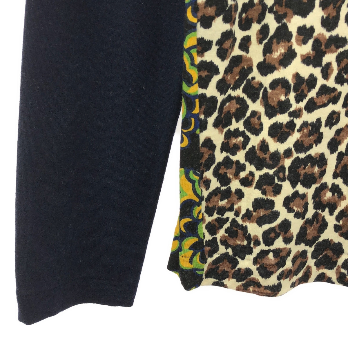 tricot COMME des GARCONS / Tricom De Galson | 2014AW | 울 레오파드 플라워 라운드 칼라 가디건 | M | 멀티 컬러 | 여성