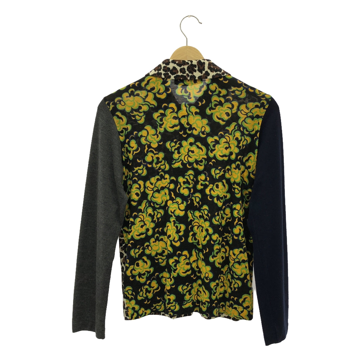 tricot COMME des GARCONS / Tricom De Galson | 2014AW | 울 레오파드 플라워 라운드 칼라 가디건 | M | 멀티 컬러 | 여성