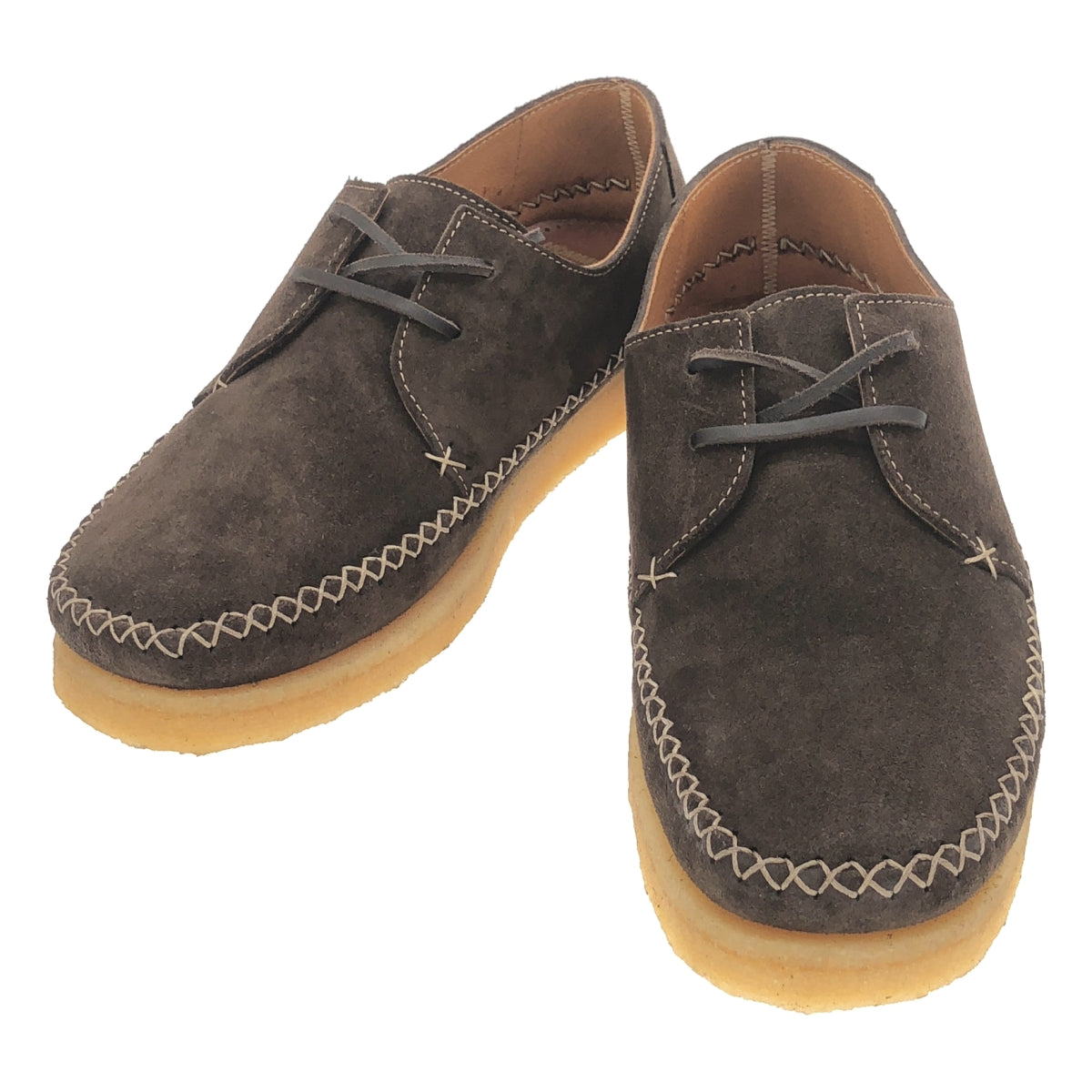 [狀況良好] COMME des GARÇONS HOMME DEUX | x PADMORE &amp; BARNES 絨面革莫卡辛鞋 | SHOPBOP英國 7 |棕色|男士