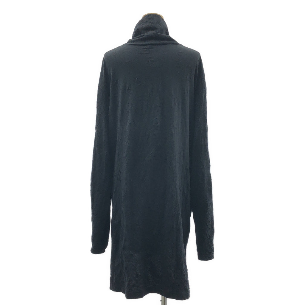 【美品】  Ground Y / グラウンドワイ | 2021AW | Button opened dig / ワッシャー ハイネック スリット ロングプルオーバー | 3 | ブラック | メンズ