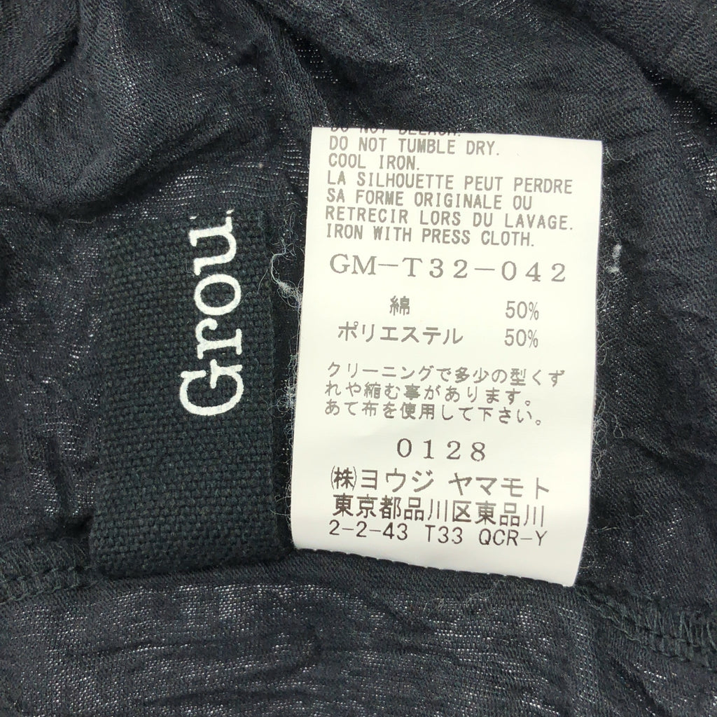 【美品】  Ground Y / グラウンドワイ | 2021AW | Button opened dig / ワッシャー ハイネック スリット ロングプルオーバー | 3 | ブラック | メンズ