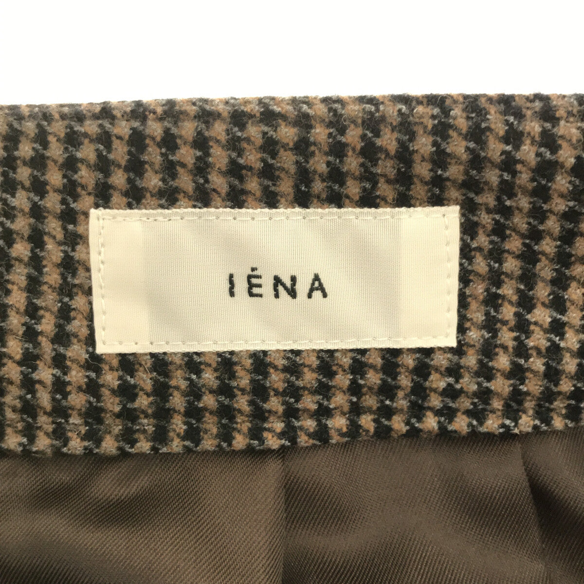 【美品】  IENA / イエナ | 2022AW | ストレッチ ツィード タック バギー パンツ | 36 | ブラウン | レディース