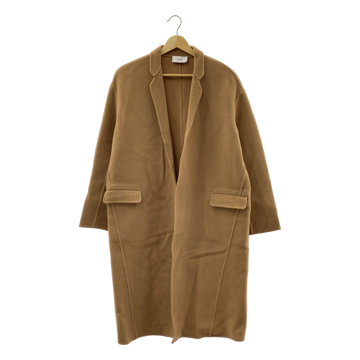 ASTRAET / アストラット | ウール リバー スタンド チェスターコート | 0 | レディース