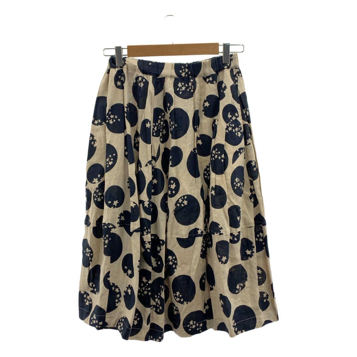 COMME des GARCONS COMME des GARCONS / コムコム | 2015SS | 総柄 パッチ ドローストリング ギャザー ボリューム スカート | XS | レディース