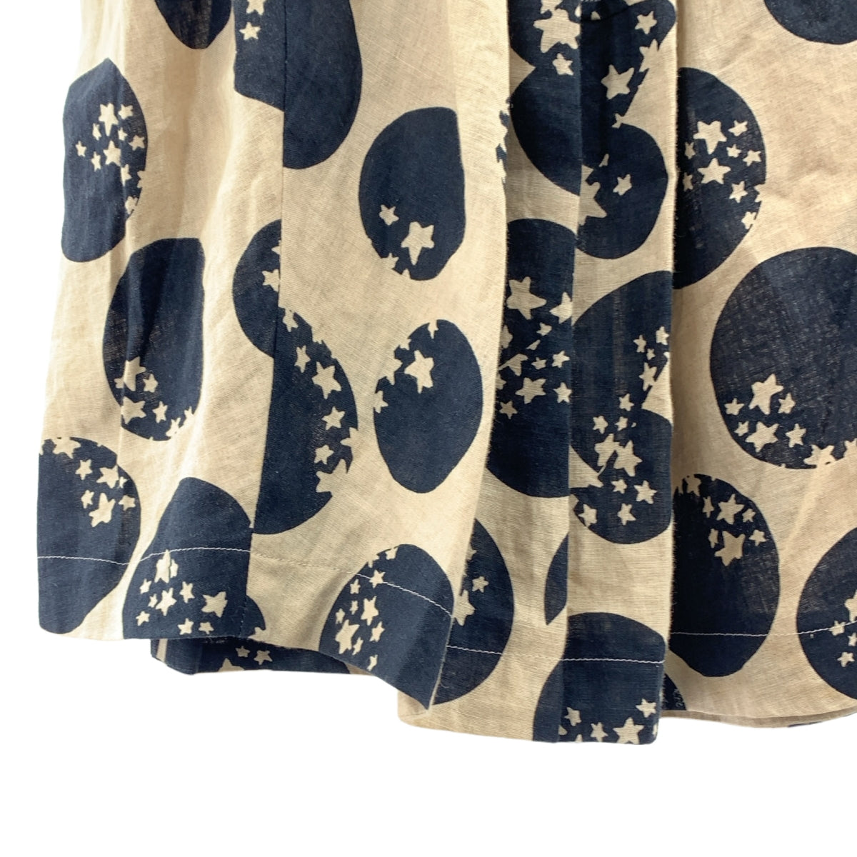 COMME des GARCONS COMME des GARCONS / コムコム | 2015SS | 総柄 パッチ ドローストリング ギャザー ボリューム スカート | XS | レディース