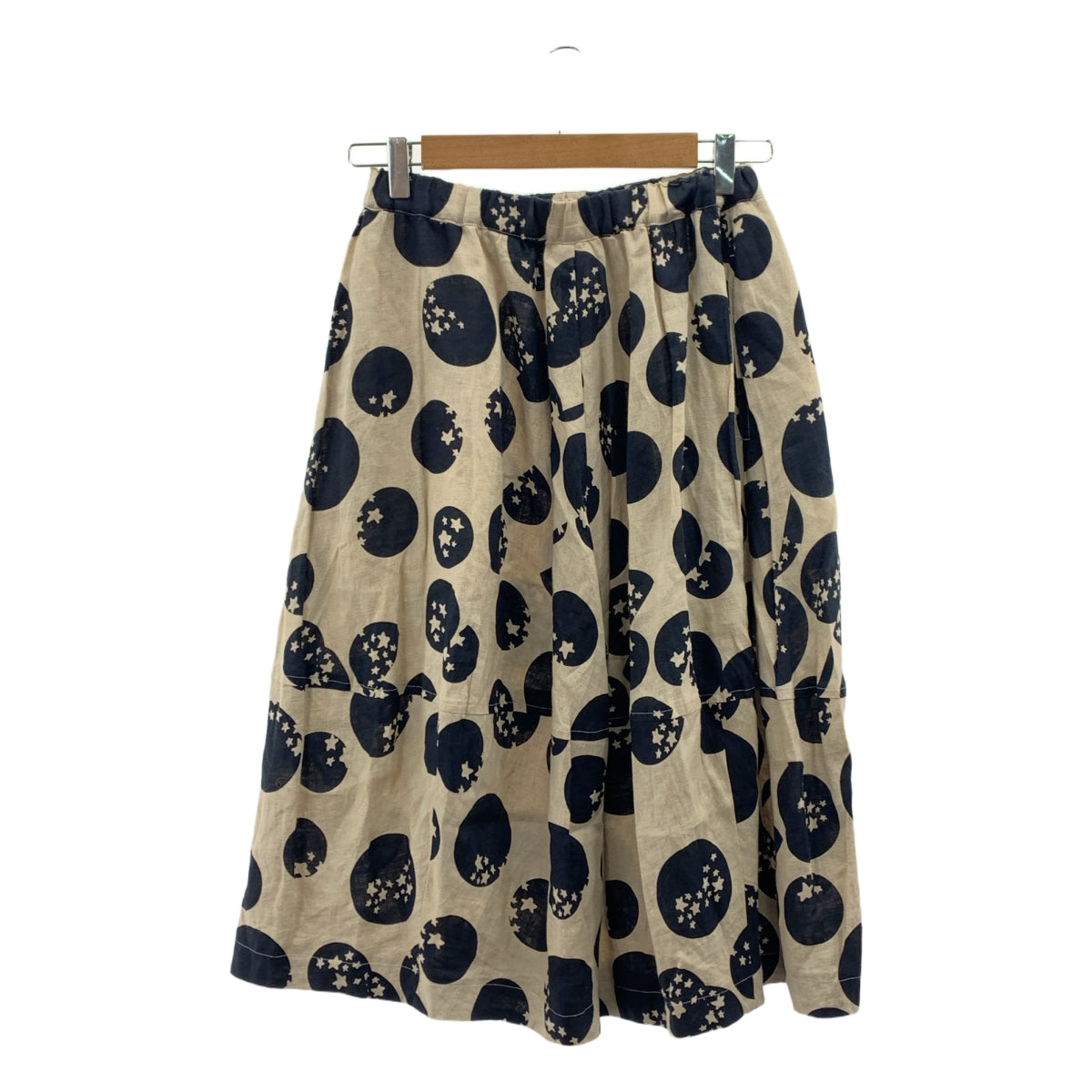 COMME des GARCONS COMME des GARCONS / コムコム | 2015SS | 総柄 パッチ ドローストリング ギャザー ボリューム スカート | XS | レディース