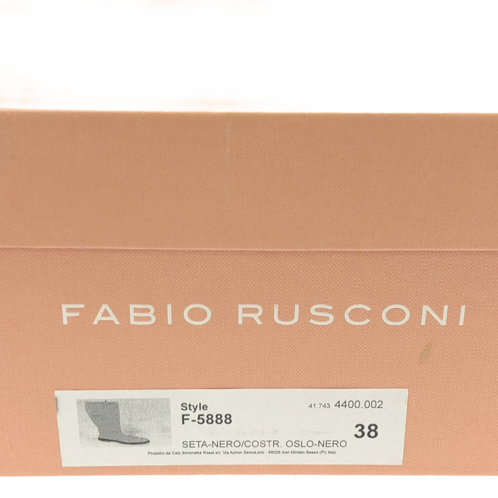 【新品】  Fabio Rusconi / ファビオルスコーニ | F-5888 レザー ロングブーツ | 38 | ブラック | レディース