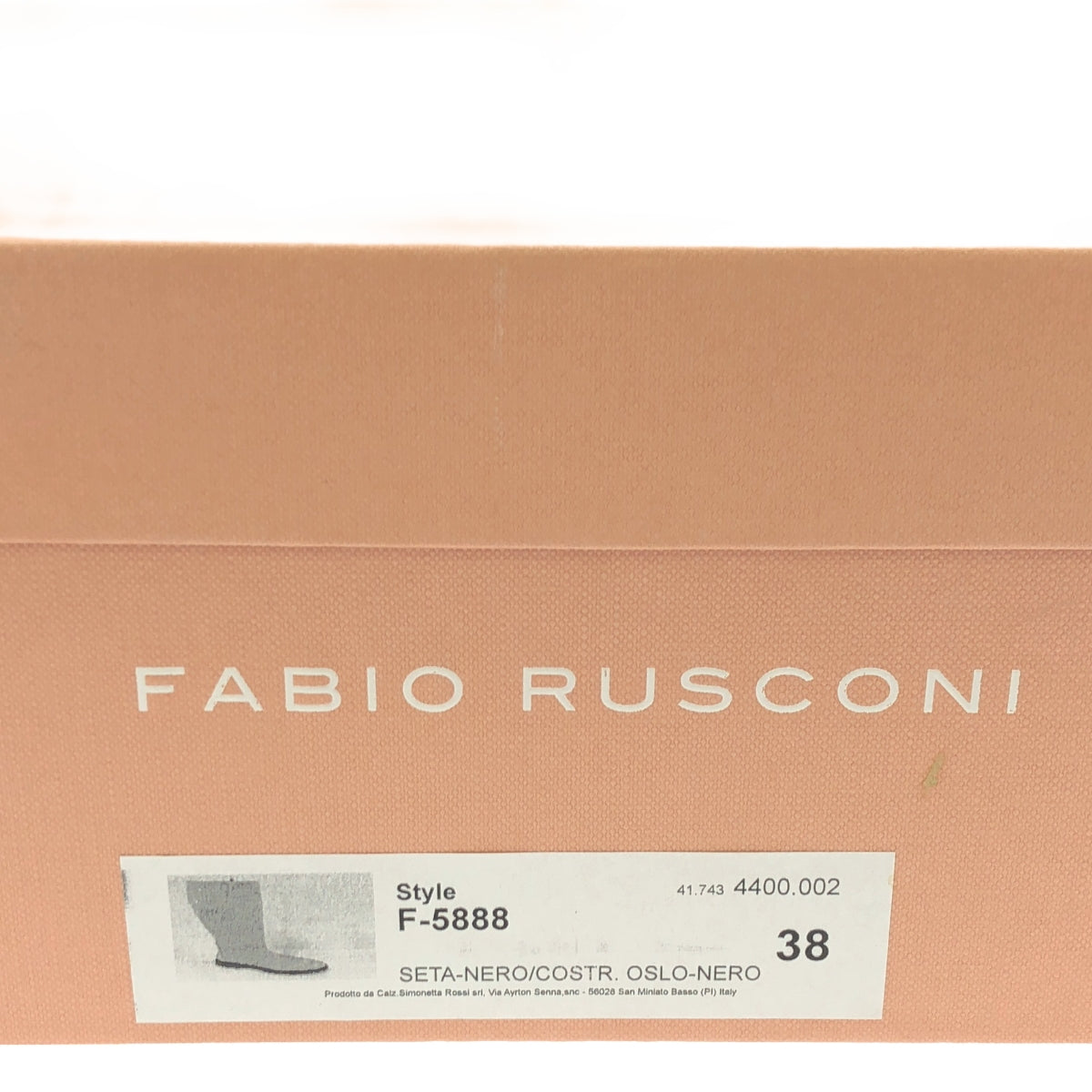 【新品】  Fabio Rusconi / ファビオルスコーニ | F-5888 レザー ロングブーツ | 38 | ブラック | レディース