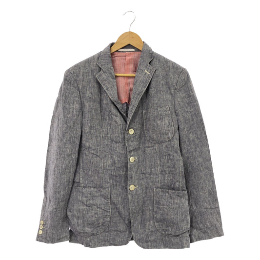 COMME des GARCONS HOMME | 2015SS | Linen single-breasted jacket | S | Blue | Men's