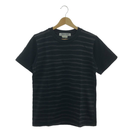 COMME des GARCONS COMME des GARCONS / コムコム | 2011AW / AD2011 | フロントボーダー コットン Tシャツ | M | レディース