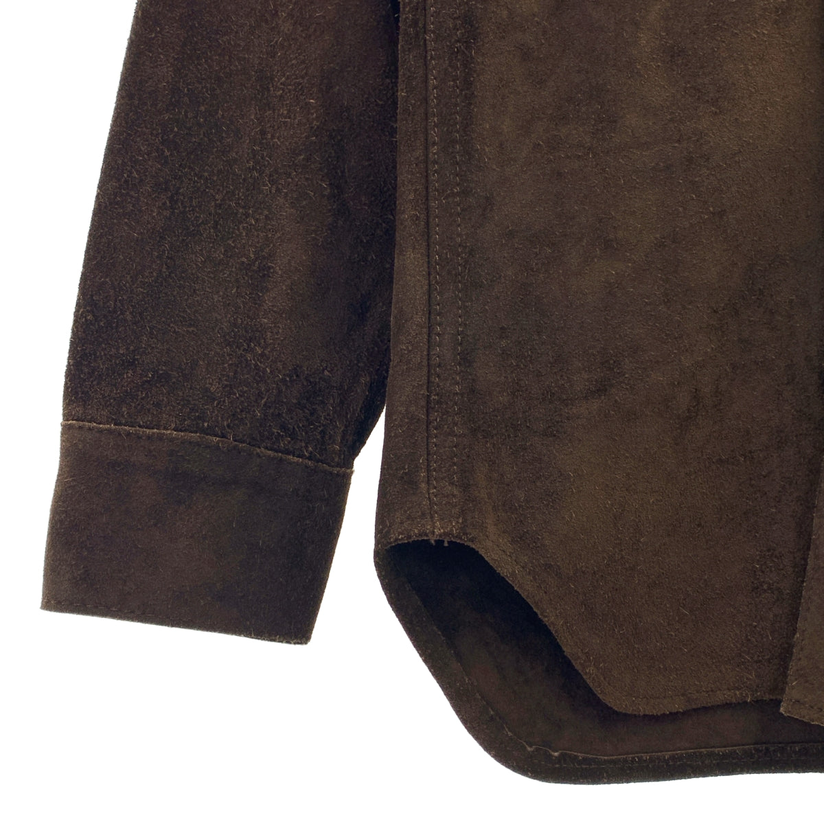 【美品】  Levi's / リーバイス | RED TAB / スエード レザー シャツ ジャケット | ダークブラウン | メンズ