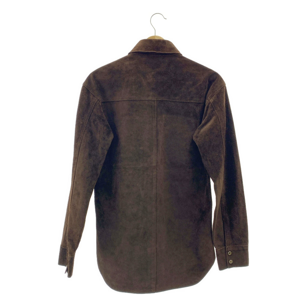 【美品】  Levi's / リーバイス | RED TAB / スエード レザー シャツ ジャケット | ダークブラウン | メンズ