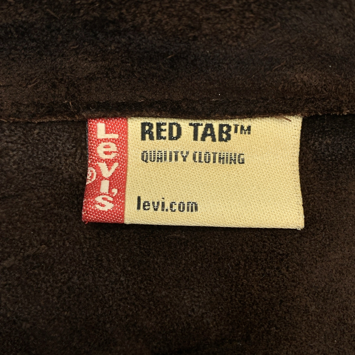 【美品】  Levi's / リーバイス | RED TAB / スエード レザー シャツ ジャケット | ダークブラウン | メンズ