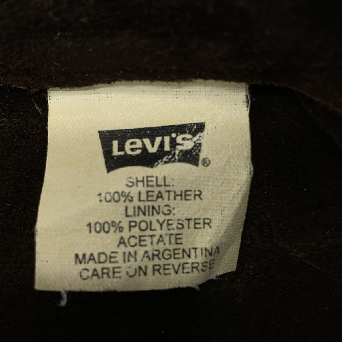 【美品】  Levi's / リーバイス | RED TAB / スエード レザー シャツ ジャケット | ダークブラウン | メンズ