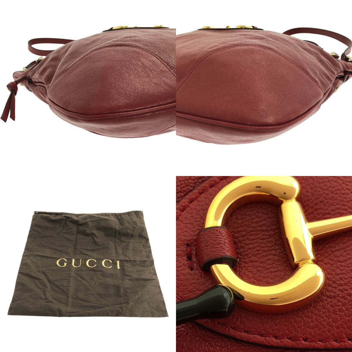 GUCCI / グッチ | ホースビットレザー ショルダー バッグ / 602089 |
