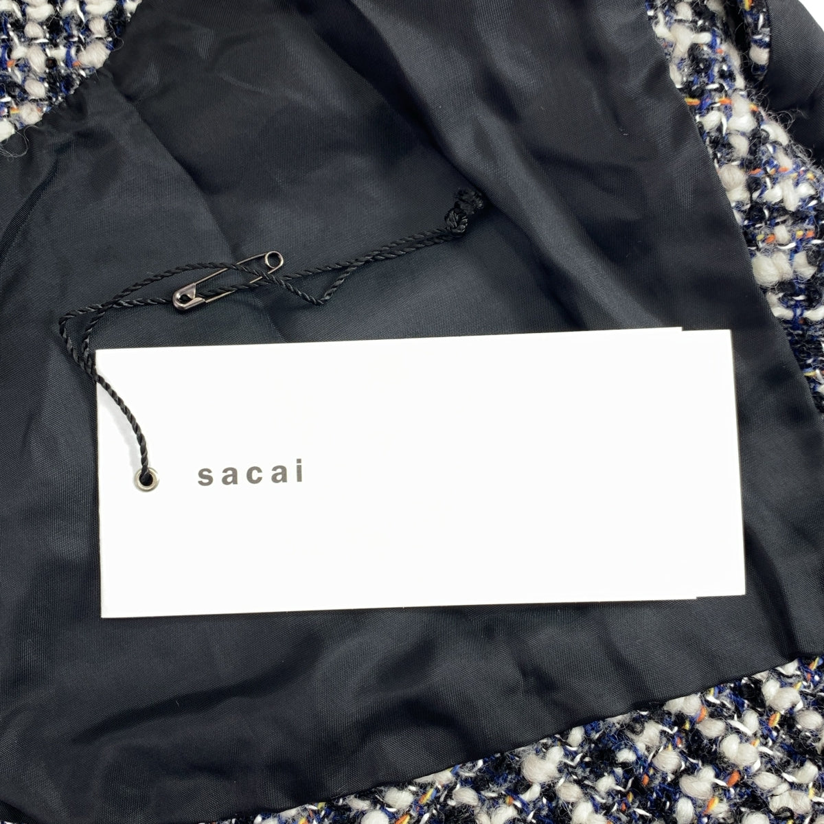 【新品】  sacai / サカイ | 2024AW | Tweed Vest ツイードベスト | 1 | オフホワイト / ブルー | レディース