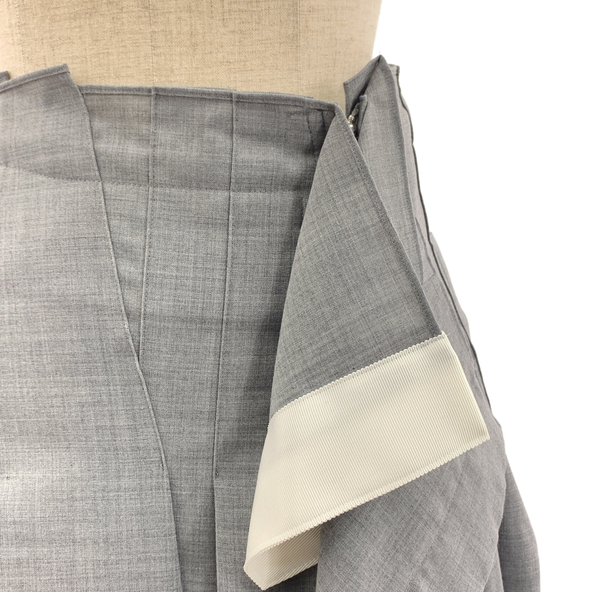 sacai / サカイ | ZIP Suiting Skirt ジップ プリーツ スカート | 1 | レディース