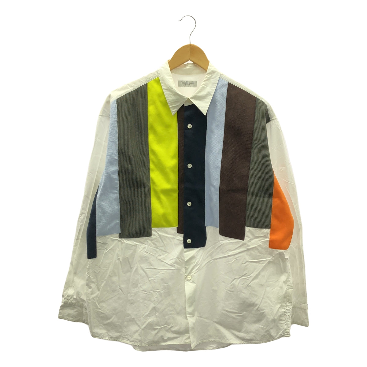 TOMORROWLAND | Patch Regular Collar Overshirt | M | White | Men's