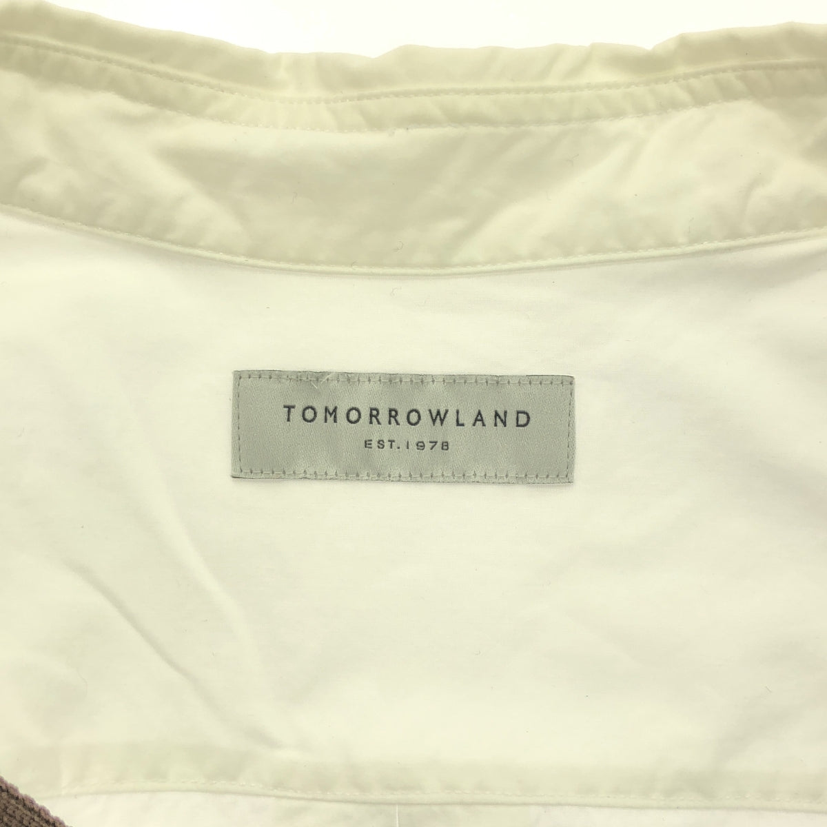 TOMORROWLAND | Patch Regular Collar Overshirt | M | White | Men's