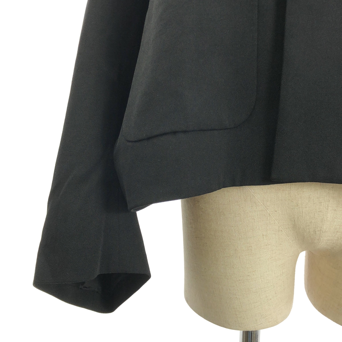 COMME des GARCONS / 콤데 갤슨 | 2024SS | 변형 와이드 슬리브 노 컬러 싱글 재킷 / 총 안감 | M | 여성