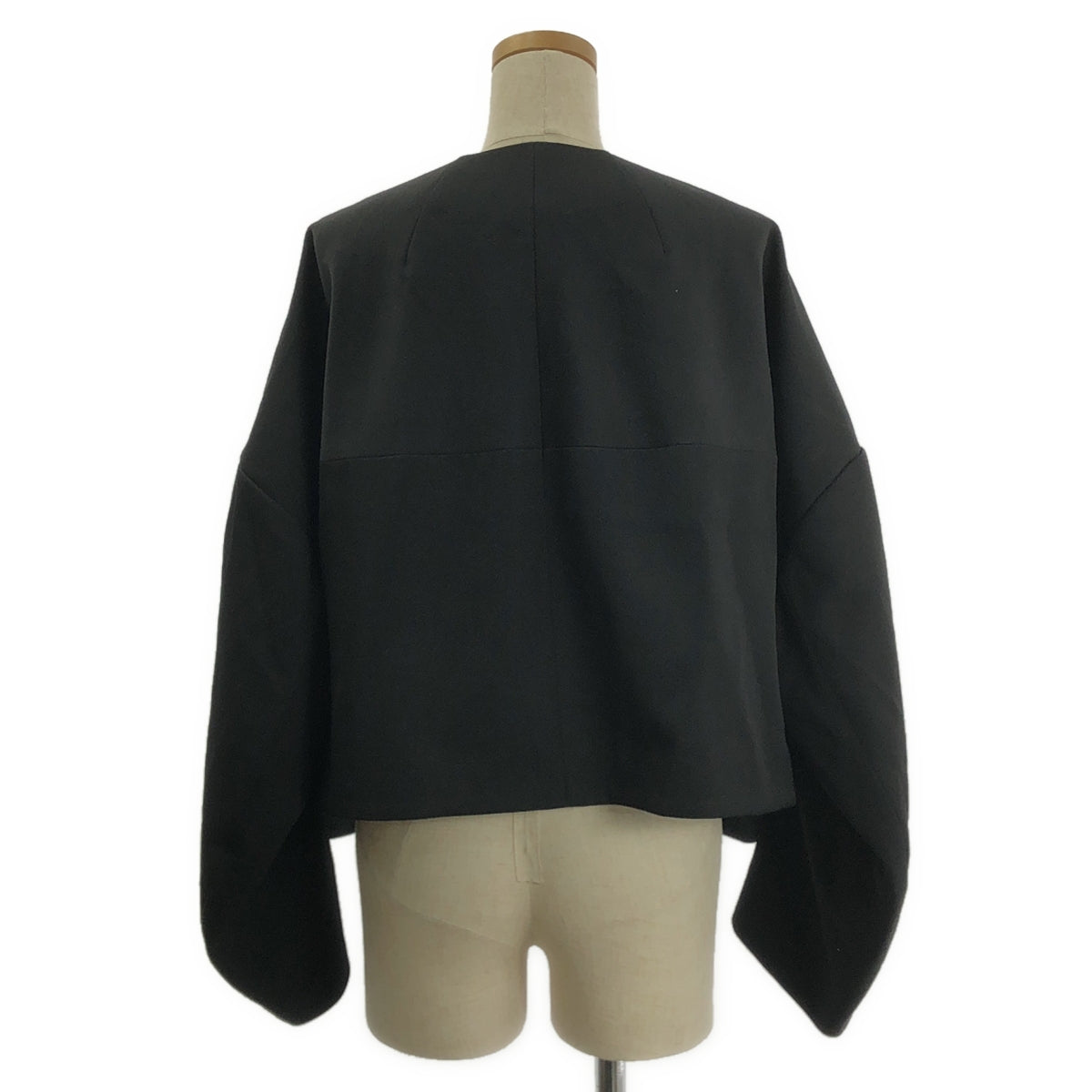COMME des GARCONS / 콤데 갤슨 | 2024SS | 변형 와이드 슬리브 노 컬러 싱글 재킷 / 총 안감 | M | 여성