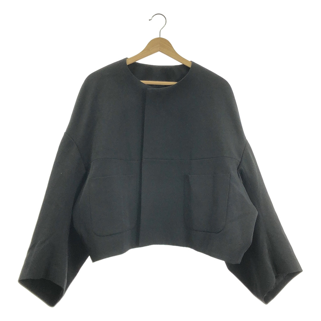 COMME des GARCONS / 콤데 갤슨 | 2024SS | 변형 와이드 슬리브 노 컬러 싱글 재킷 / 총 안감 | M | 여성