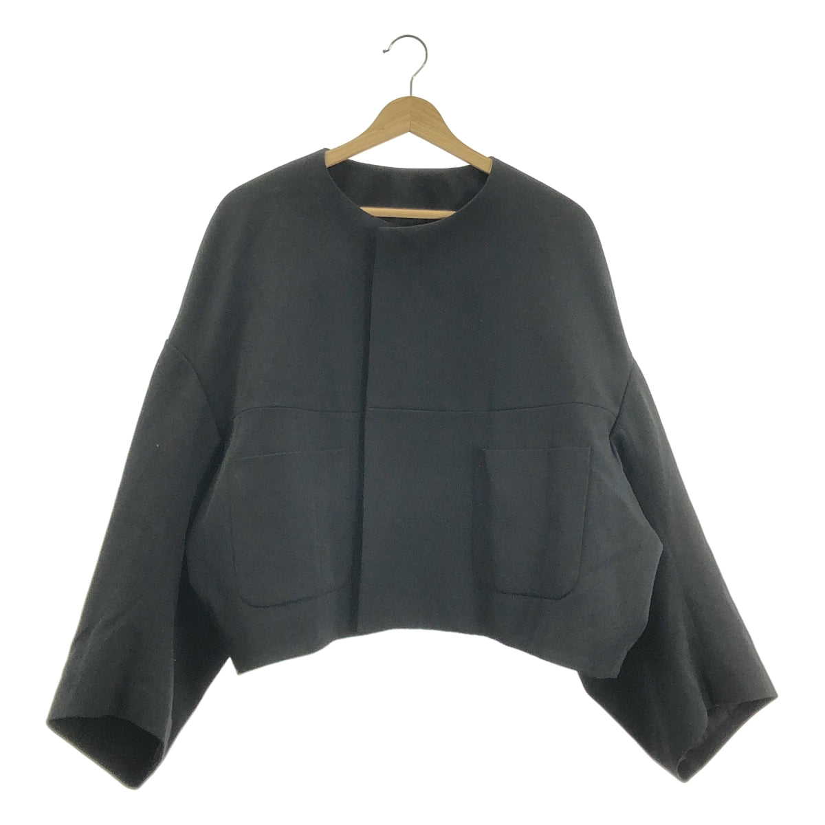 COMME des GARÇONS | 2024 春夏 | 不對稱寬袖無領單排扣外套 / 全襯裡 | M 碼 | 女款