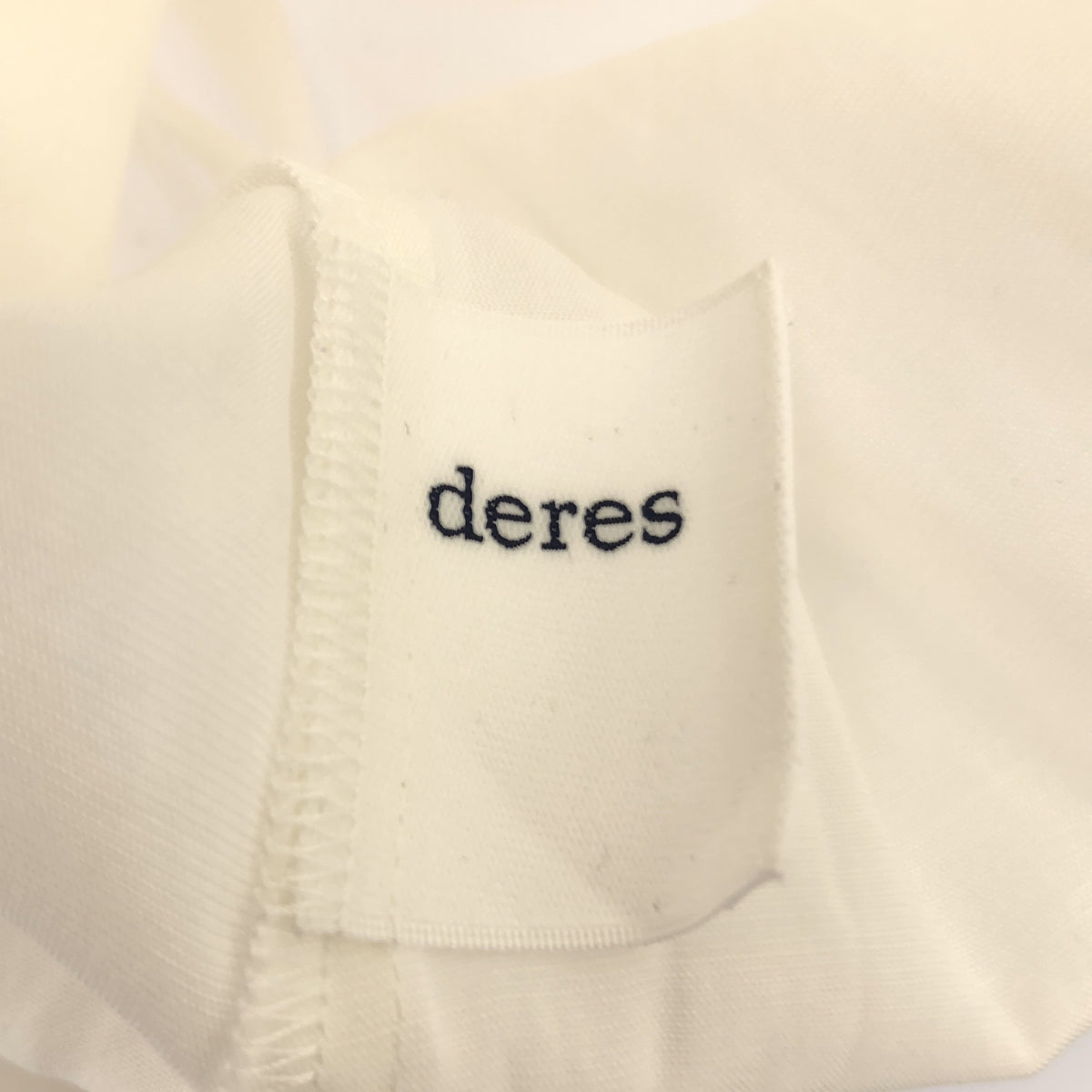 deres | 2023SS | Back ribbon sheer pullover blouse | F | White | Women's