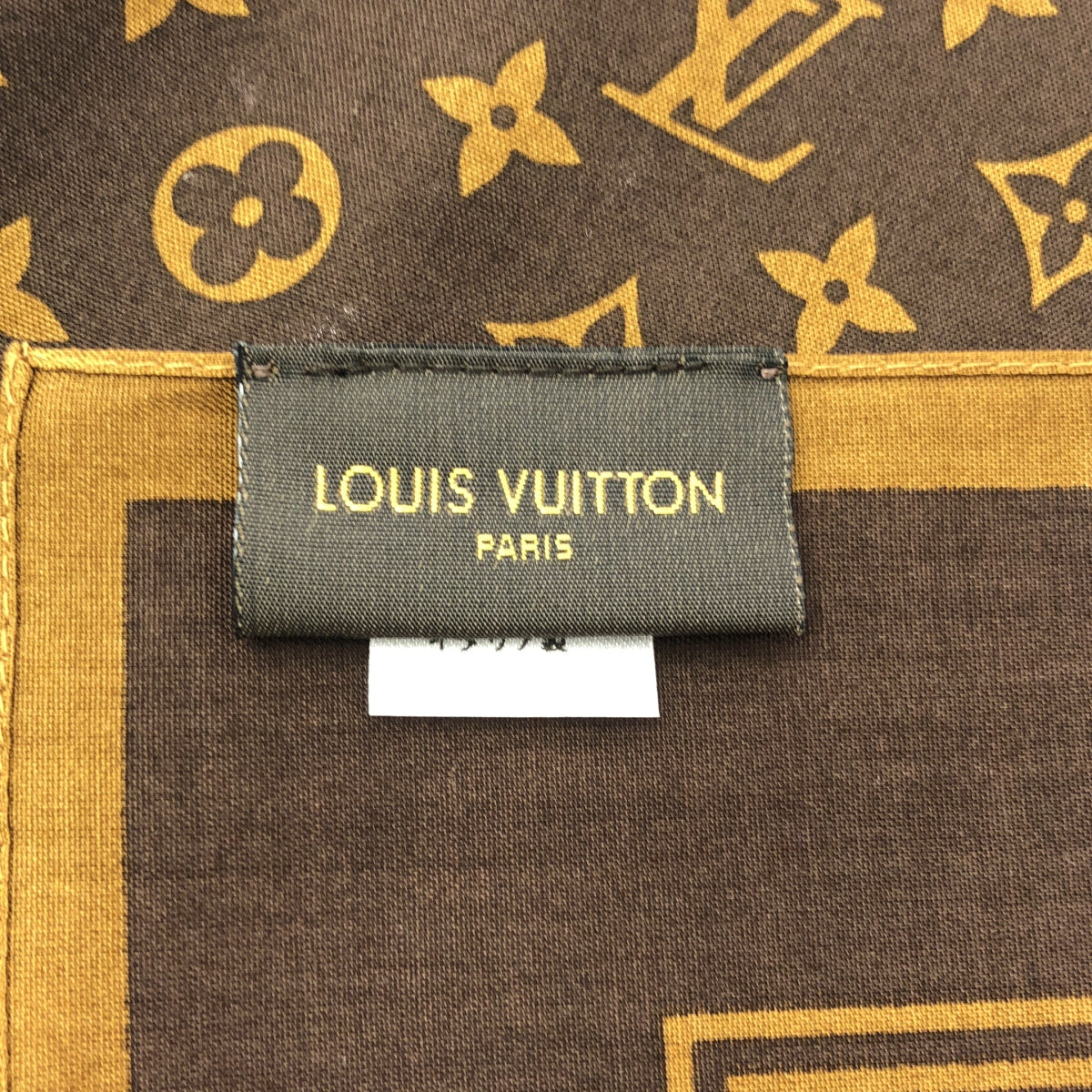 【美品】  Louis Vuitton / ルイヴィトン | × supreme ロゴ モノグラム バンダナ スカーフ ストール | ブラウン