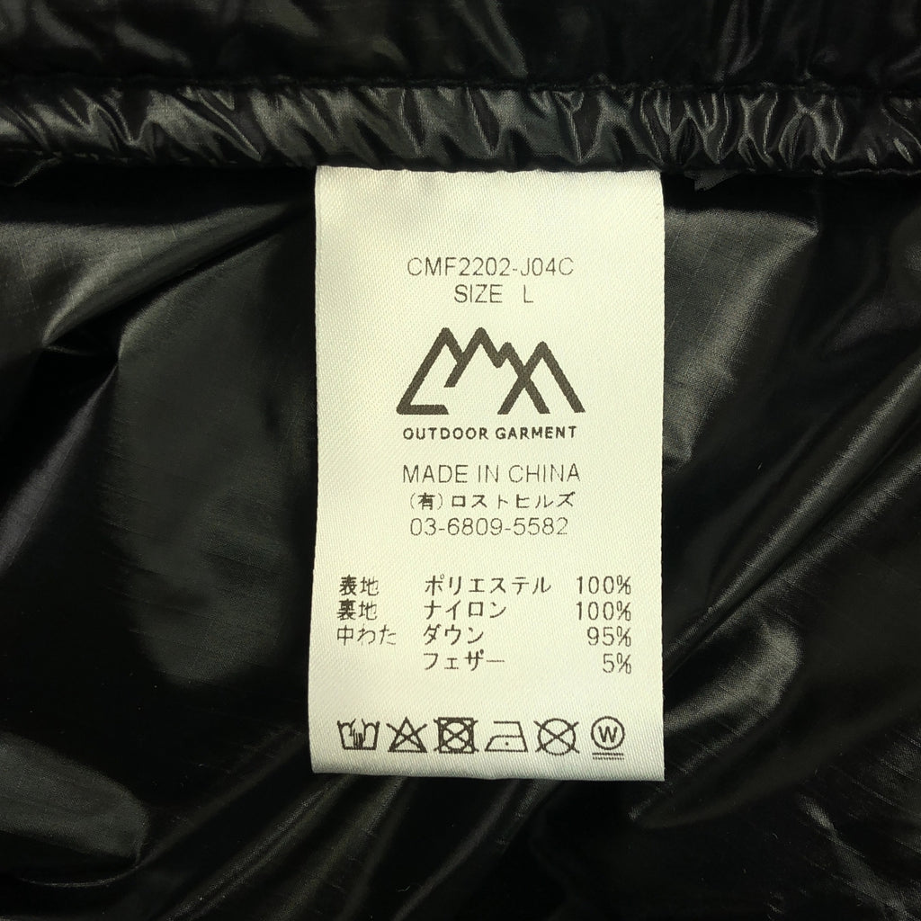 【신품】 COMFY OUTDOOR GARMENT / 콤피 아웃 도어 가먼트 | COMFY DOWN 다운 재킷 | L | 블랙 | 남성