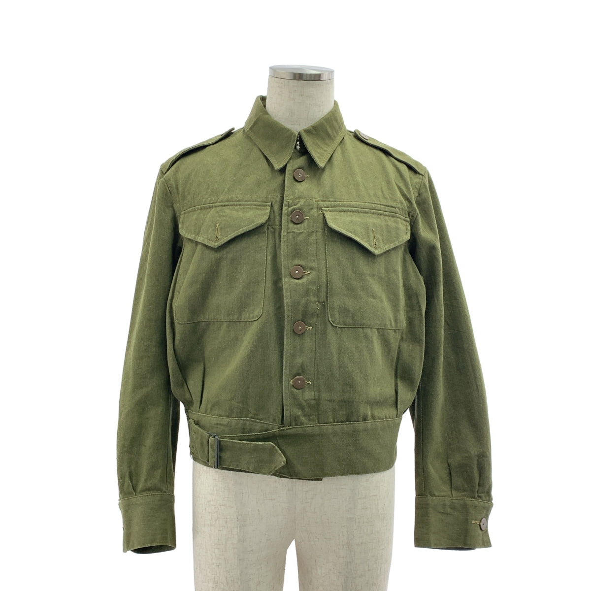 し*や様 50sイギリス軍 GREEN DENIM BATTLE DRESS J し*や様 50sイギリス軍 GREEN DENIM BATTLE DRESS J