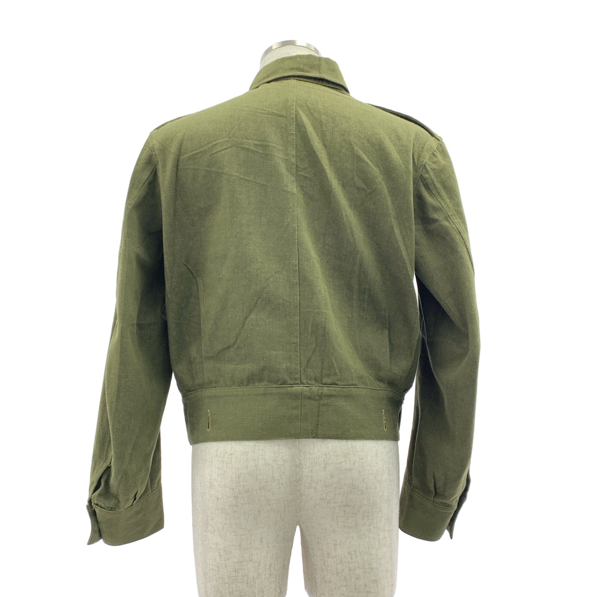 VINTAGE / ヴィンテージ古着 | 1950s | British Army Green Denim Battle Dress Jacket  / イギリス軍 グリーンデニム バトルドレス ジャケット | 7 | メンズ