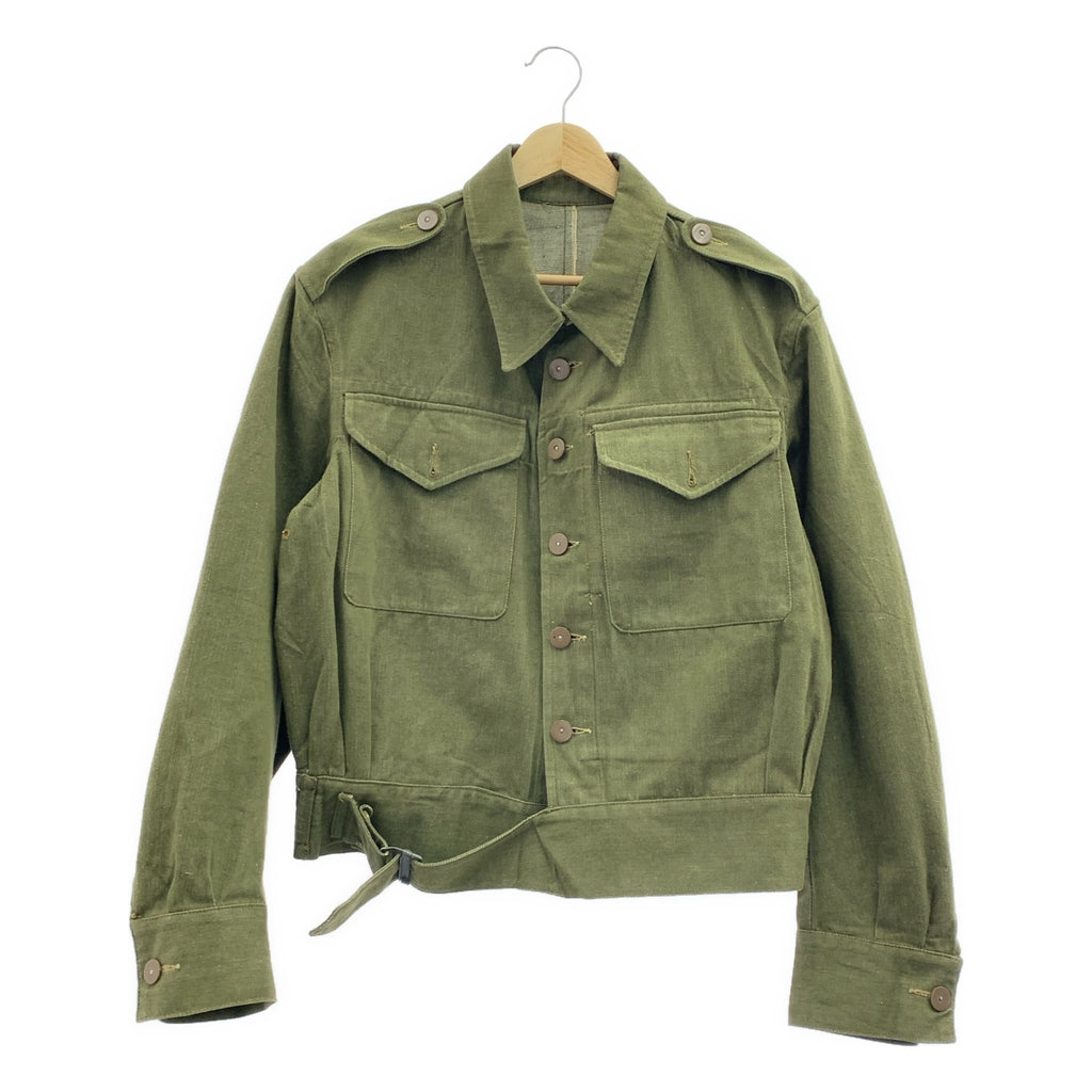 VINTAGE / ヴィンテージ古着 | 1950s | British Army Green Denim Battle Dress Jacket  / イギリス軍 グリーンデニム バトルドレス ジャケット | 7 | メンズ