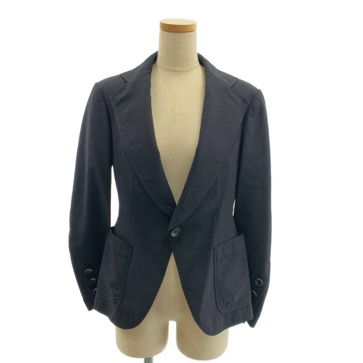 JUNYA WATANABE COMME des GARCONS / 준야와타나베 | 2005SS | 변형 1B 싱글 브레스트 테일러드 재킷 / 총 안감 | S |