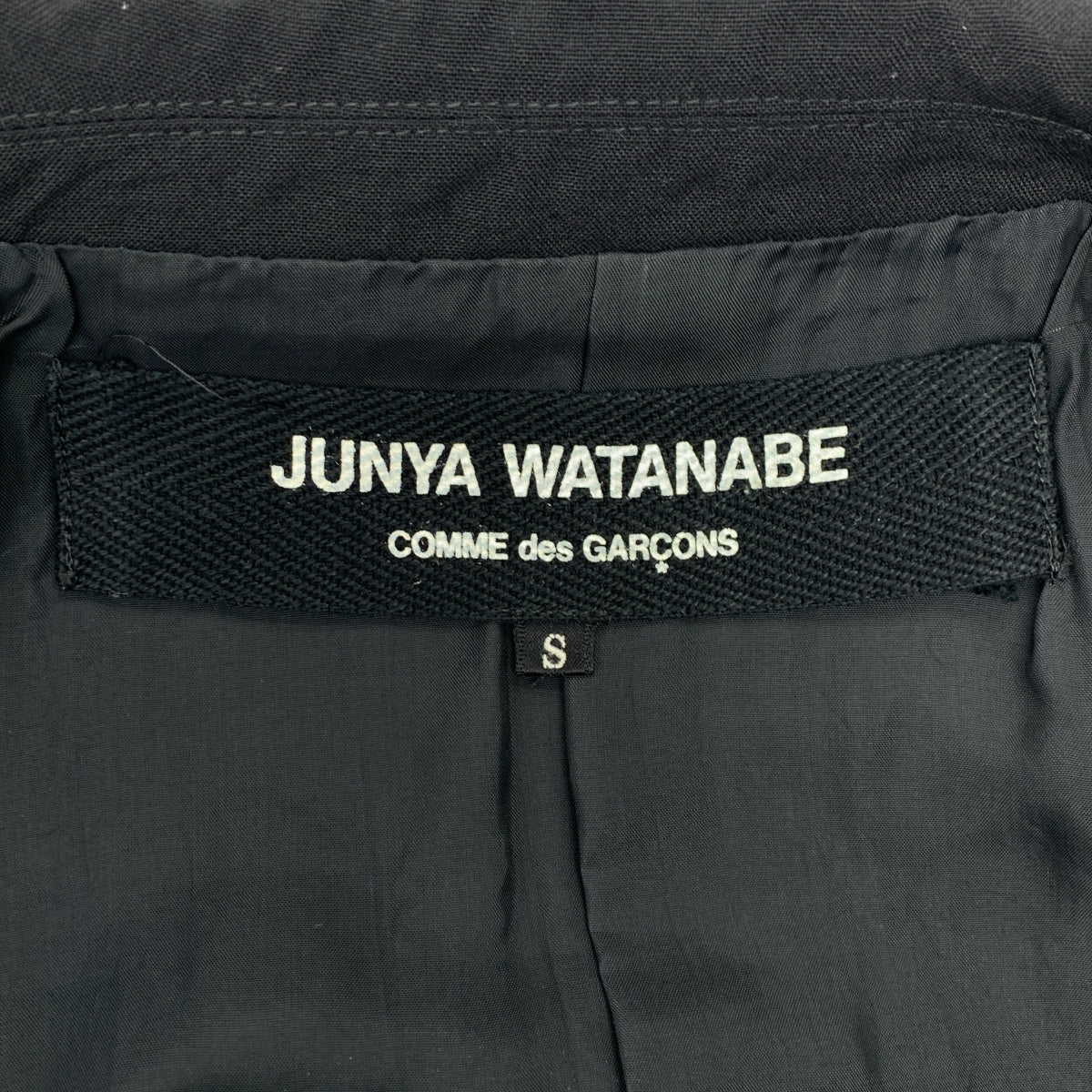JUNYA WATANABE COMME des GARCONS / 준야와타나베 | 2005SS | 변형 1B 싱글 브레스트 테일러드 재킷 / 총 안감 | S | 블랙 | 여성