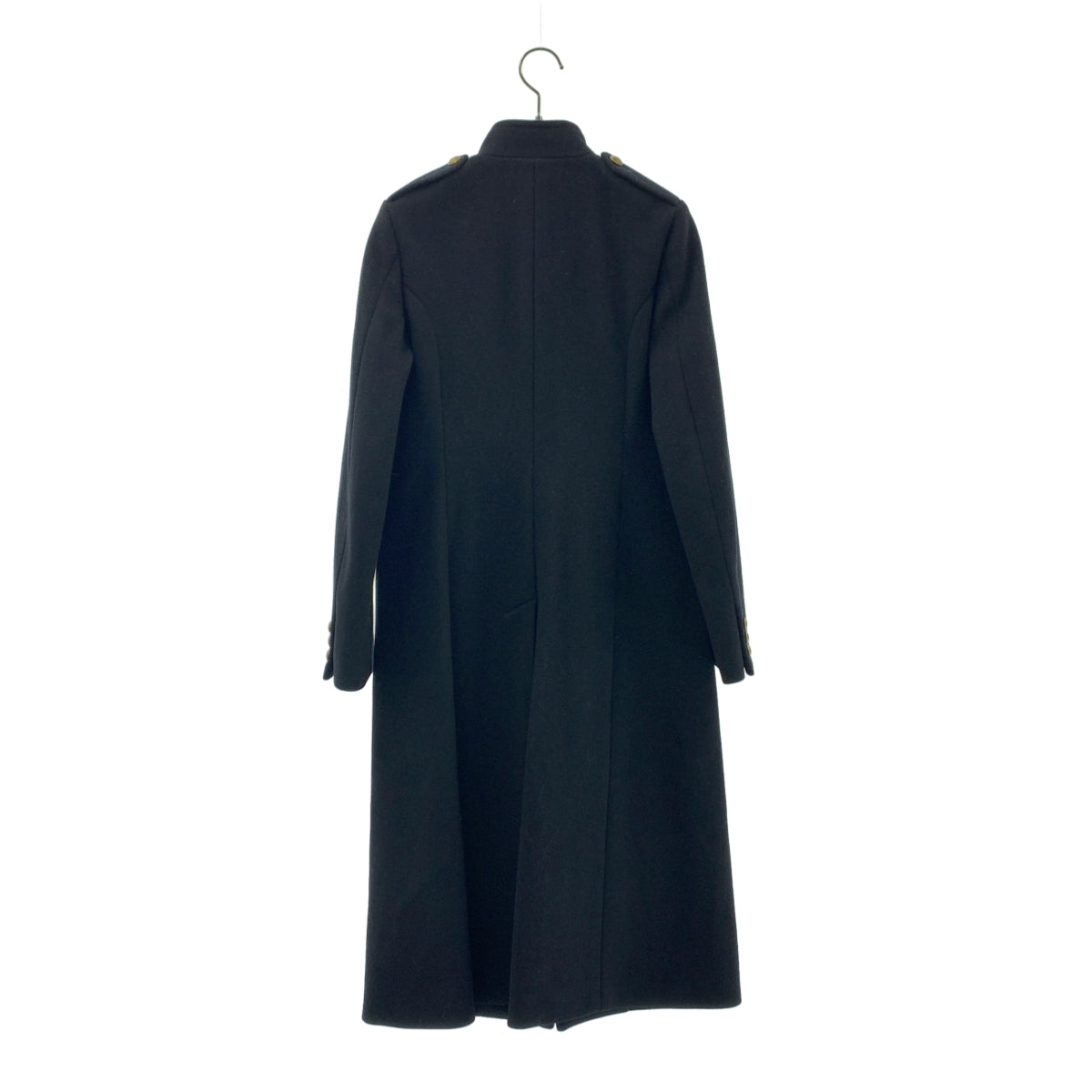 green / 그린 | 울 골드 버튼 스탠드 컬러 롱 코트 | 1 | 여성