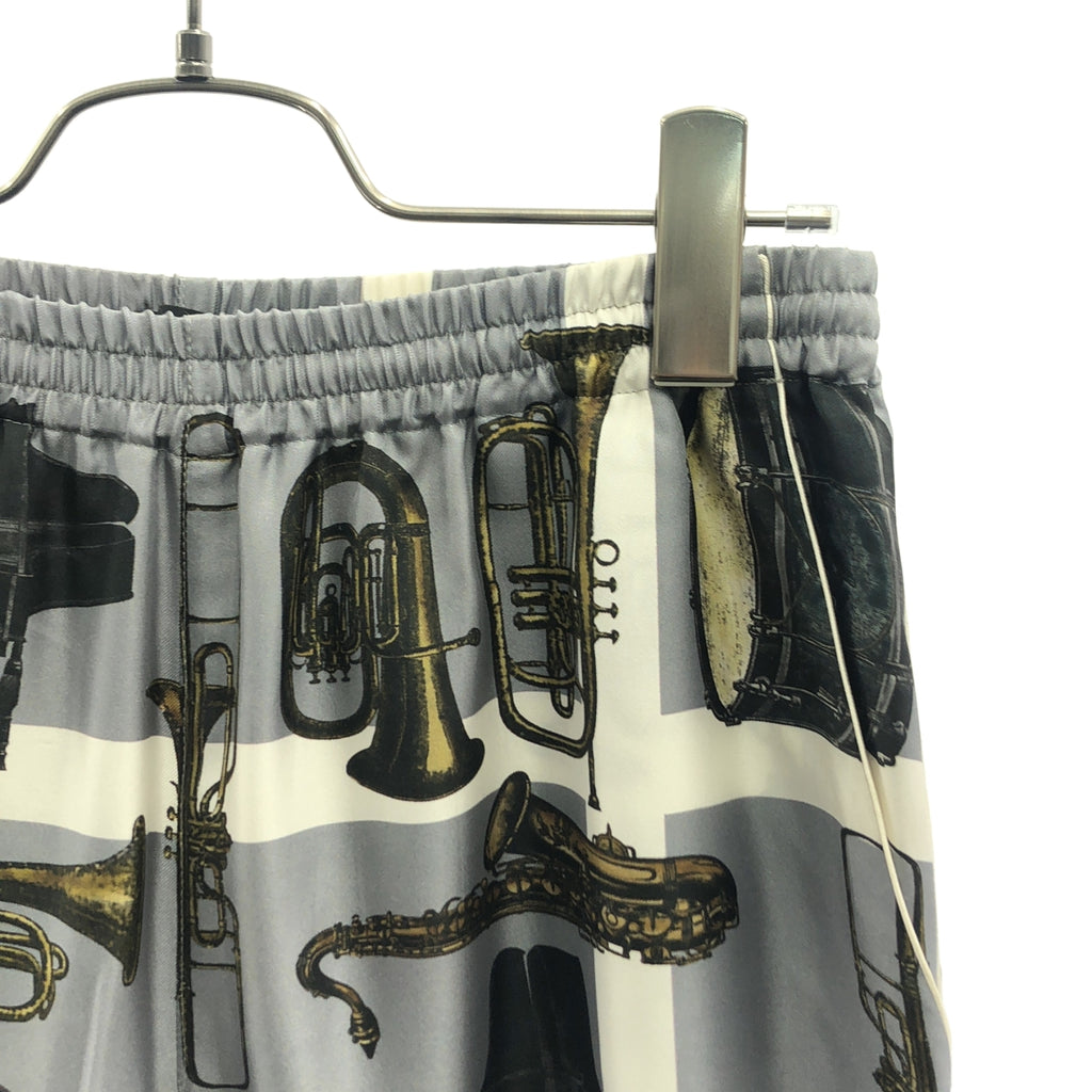 UNDER COVER / 언더커버 | 2017SS | PORTRAIT IN JAZZ / 실크 프린트 이지 와이드 팬츠 | 1 | 여성