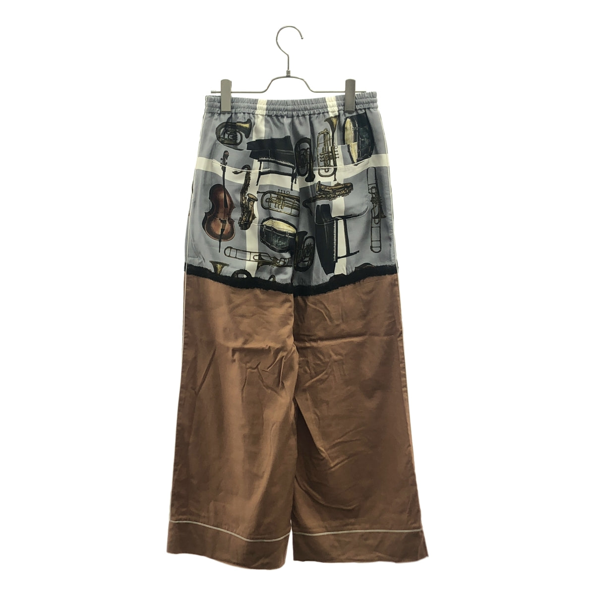 UNDER COVER / 언더커버 | 2017SS | PORTRAIT IN JAZZ / 실크 프린트 이지 와이드 팬츠 | 1 | 여성