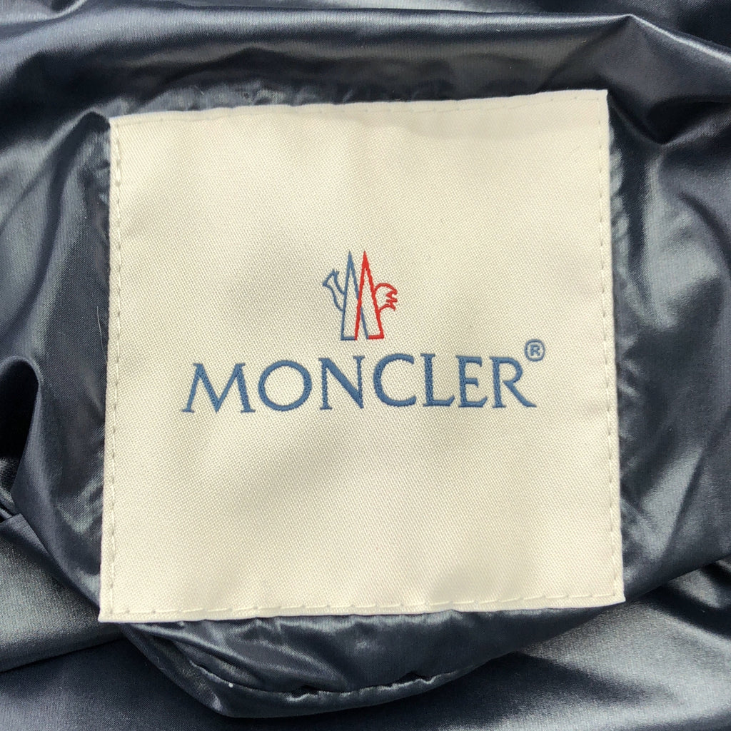 【美品】  MONCLER / モンクレール | 2024 SS | IDEO GIUBBOTTO / Logo Jacket ロゴ リバーシブル フーデッドジャケット | 0 | ネイビー/ホワイト | レディース