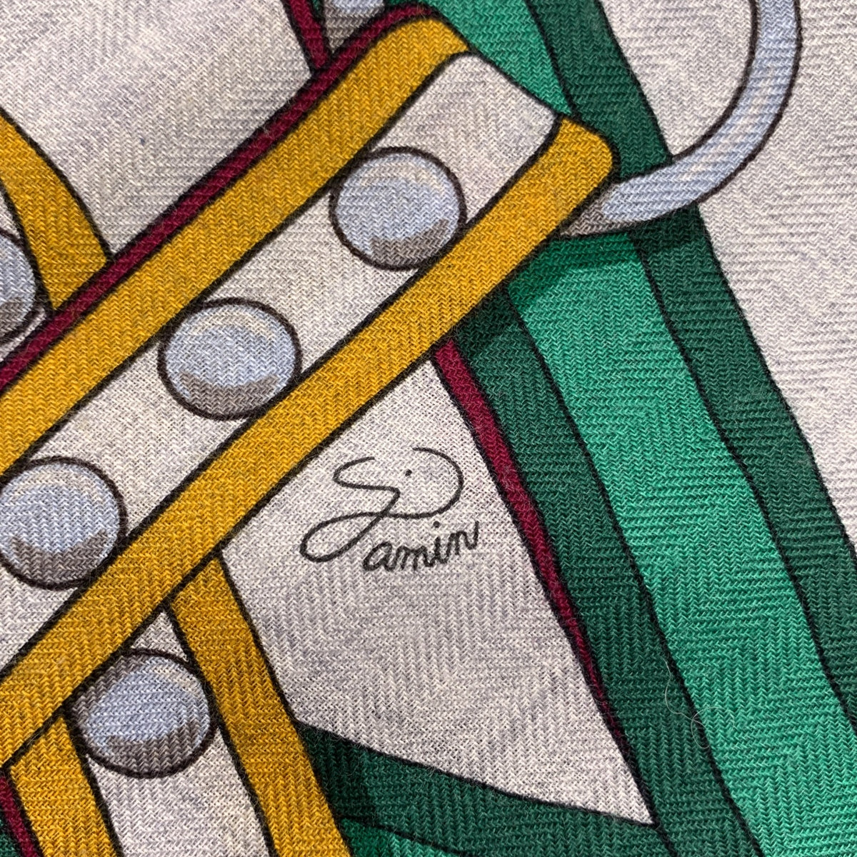 【미품】 HERMES / 헤르메스 | 2022SS | GRAND TRALALA / 그란투라라라 카레 140 캐시미어 실크 대형 스카프 스톨 숄 | 멀티 컬러