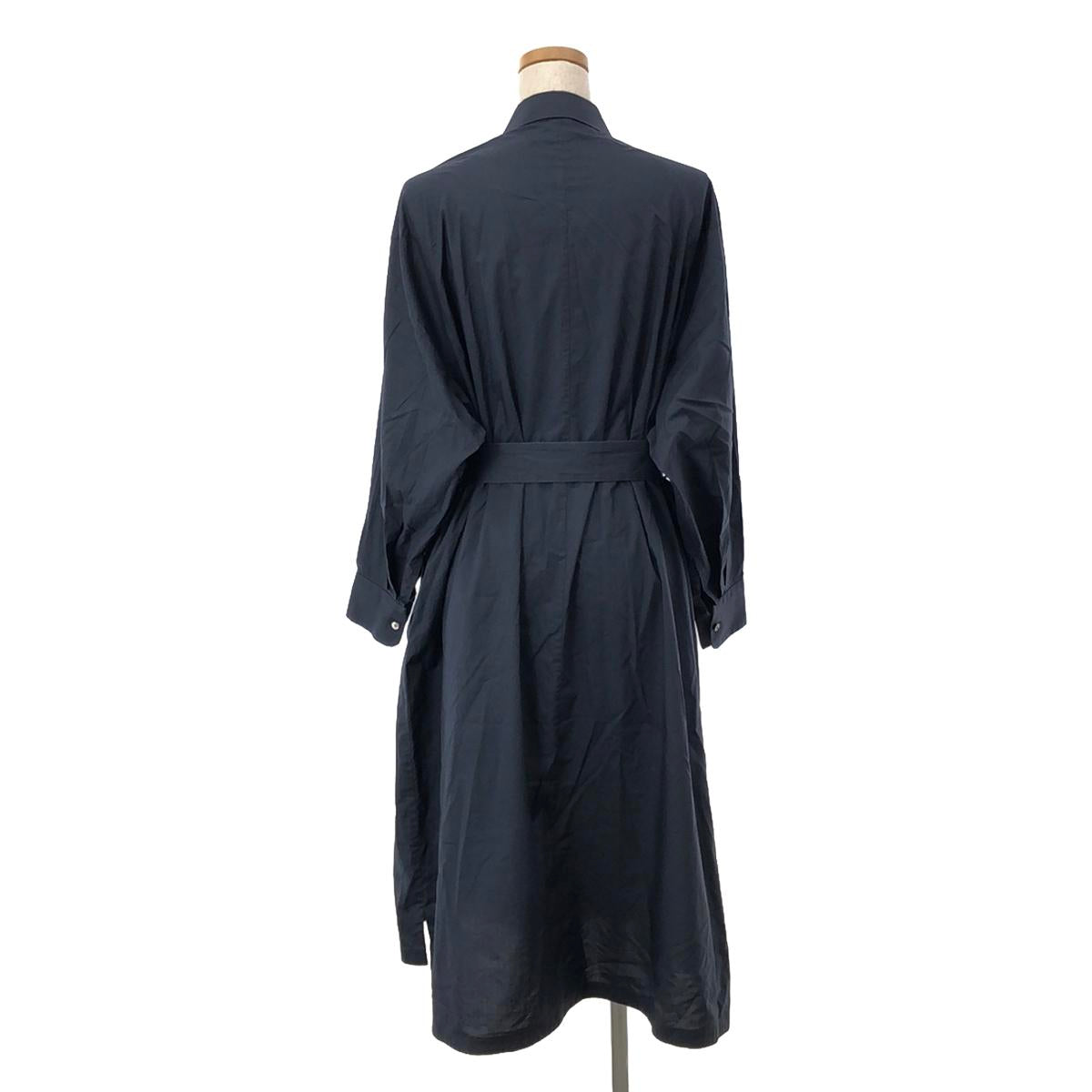 SUPPORT SURFACE | Band collar shirt dress | S | Navy | Women's