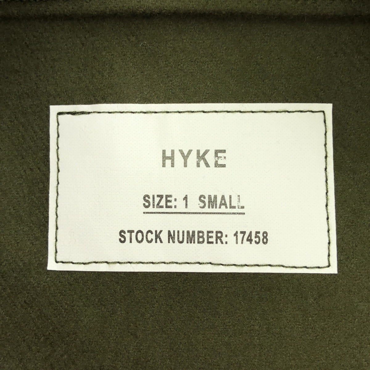 [品相良好] HYKE | 2024AW | 羊毛露肩上衣 / 麥爾登羊毛緊身胸衣 | 01 | 橄欖褐色 | 女款
