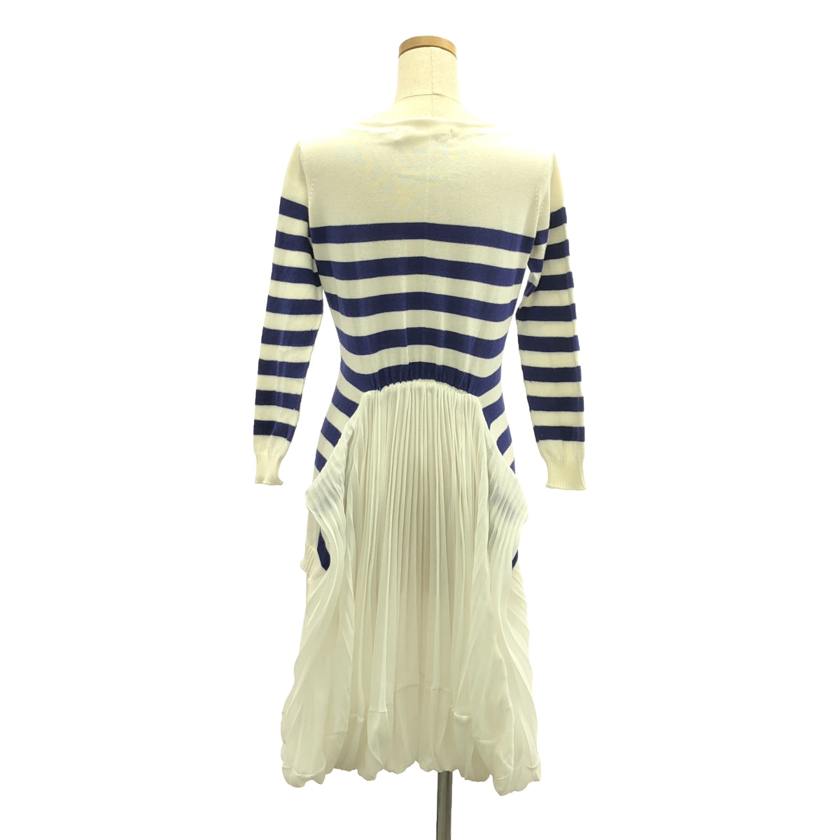 JUNYA WATANABE COMME des GARCONS / Junya Watanabe | 2011SS | Pleated striped knit dress | XS | Women's