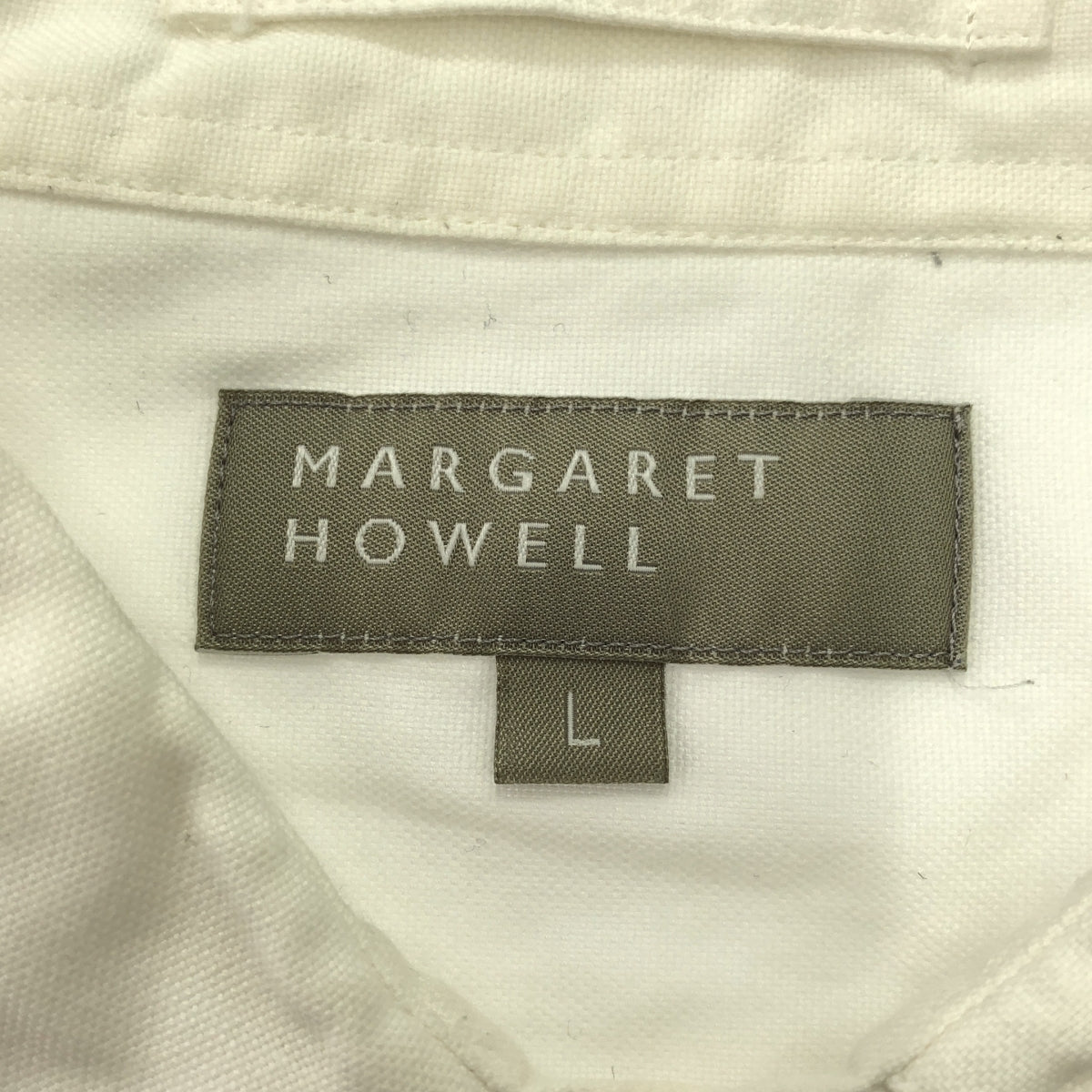 MARGARET HOWELL / マーガレットハウエル | コットン リネン レギュラーカラー シャツ | L | メンズ